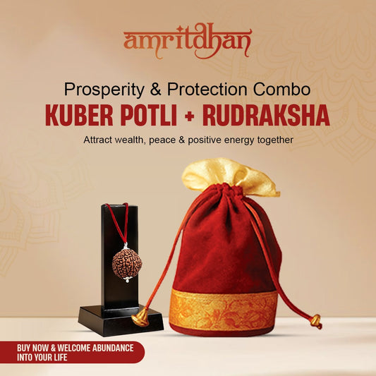 Kuber Potli + Rudraksha ( Combo )